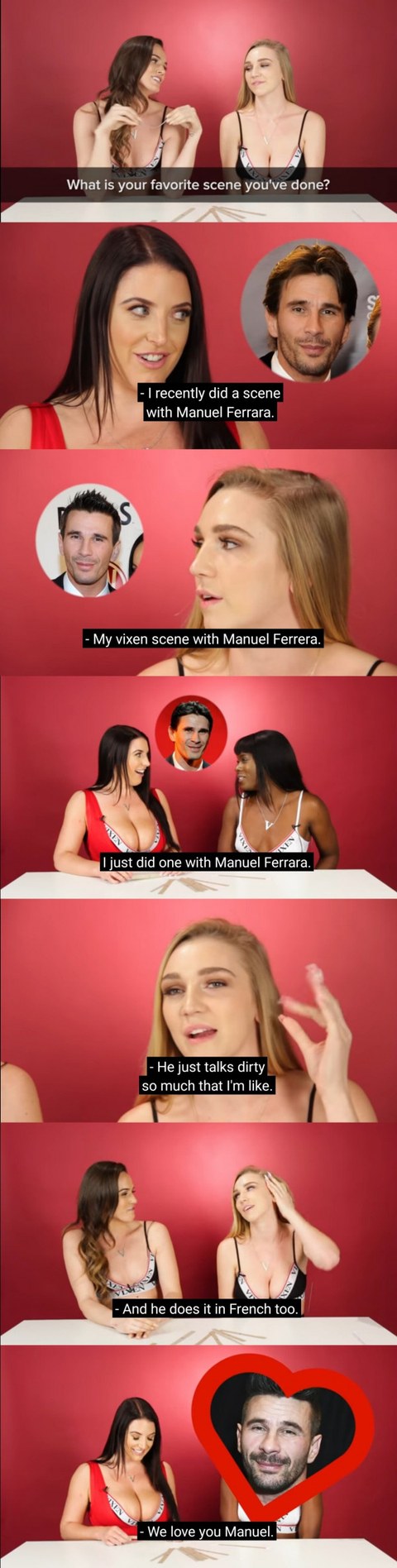 여배우들이 직접 말하는 역대급 남자 배우