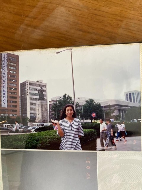 34년 전 한국 여행 중 찍힌 일본 여성 사진